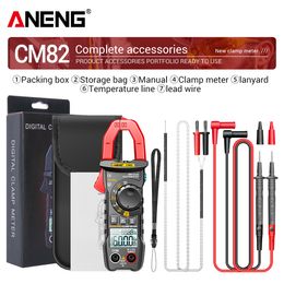 ANENG CM82 Digital Clamp Meter 6000 Counts True RMS NCV Universal Meter 600V DC/AC Voltage 600A DC/AC Current Digital Multimeter