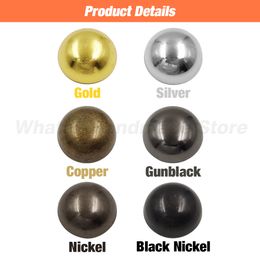 100Set 5-12mm Metal Round Rivet Dome Double Cap Rivets Studs For Leathercraft Repair Shoes Bag Belt Clothing Garment Accessories