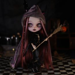 ICY DBS Blyth 1/6 doll 30 cm Halloween theme white skin frosted face hand painted makeup bjd doll complete set SD