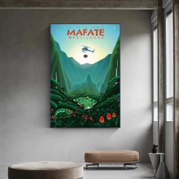 Retro Travel Art Posters French Series Island Beach Holiday Nature Landscape Canvas Painting Wall Print Picture Room Home Decor