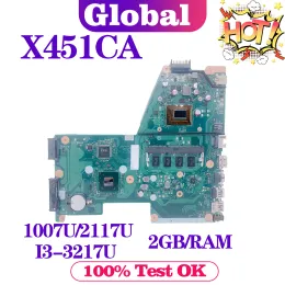 Motherboard Notebook X451C Mainboard For ASUS X451CA F451C A451C X451CAP Laptop Motherboard CPU 1007U/2117U/I33217U 0GB/2GBRAM