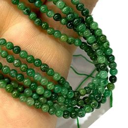 Natural Gemstone Beads 2MM 3MM Sunstone Green Jade Amethyst Rose Quartz Turquoise for Jewellery Making Diy Bracelet Accessories