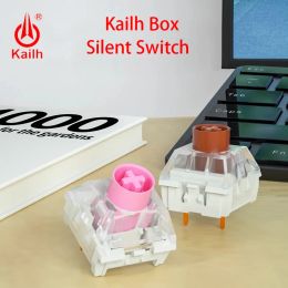 Keyboards Kailh BOX Silent Switch Custom Mechanical Keyboard Tactile Linear Mute RGB SMD Mx Switch IP56 Water Dustproof Gamer Shaft