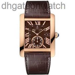 Luxury Fine 1to1 Designer Watch Carter Mens Watch Carter Tank Series 18k Rose Gold Automatic Mechanical Watch Classic Fashion Chronograph Watch