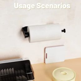 Wall Mount toilet paper holder Roll paper Towel Holder Single Hand Operate Paper Towel Holder Wall Shelf bathroom accessories