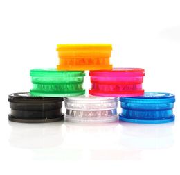 Newest Colourful 40MM Plastic Herb Grind Spice Miller Grinder Crusher Grinding 3Parts Portable Innovative Design For Smoking Pipes 4007716