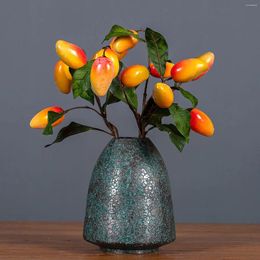 Decorative Flowers Fake Potted Plants Party And Garden Decoration Artificial Home 52cm Long Decorating Plastic Fruit Branches