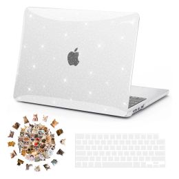 Cases Laptop Case for MacBook 2023 M2 Air 15 Case Macbook Pro 13 Case Pro Air M1 For Macbook Pro 14 16 Cover Sparkling Shell Sticker