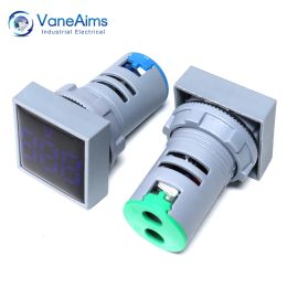 Mini AC Voltmeter VaneAims Square Panel Led Digital Display Volt Metre Analogue Voltage Gauge Indicator Tester Detector AC30-500V