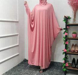 Ethnic Clothing Women Eid Prayer Garment Dress Big Swing Khimar Islam Hijab Abaya Bat Sleeve Islamic Niqab Muslim Ramadan Hooded Robe