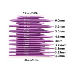 9Pairs/Set Knitting Needles Set Aluminium Removable Circular Needle Interchangeable Weaving Knitting Crochet Sewing Weave Tools