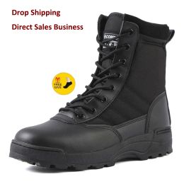 Boots Tactical Military Boots Men Boots Special Force Desert Combat Army Boots Outdoor Hiking Boots Ankle Shoes Men Work Safty Shoes