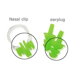 2Set Waterproof Nose Clip Ear Plug Soft Silicone Water Sports Pool Earplugs Protector Dive Supplies Swimming Accessories 5Colors