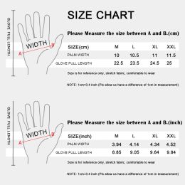 Sports Cycling Gloves Touch Screen Full Fingers Bike Riding Racing Women Men Bicycle Water Repellent Thickened Warm Gloves RG34