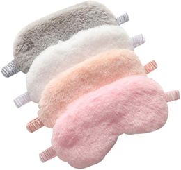 4 Pack Sleep Masks Soft Sleeping Blindfold Cover Sleepover Gift Birthday Party Comfortable Silky Fabric Cozy Fluffy Furry Eye Pill1709923