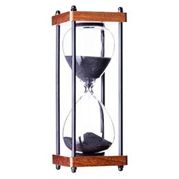 New Large Hourglass Timer 60 Minute, Metal Sand Timer Sandglass Clock,Time Management Tools for Kitchen Home Office Desk Decor