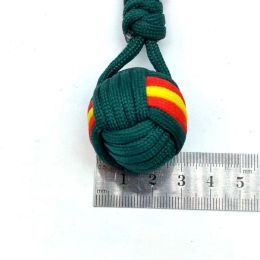 3Pcs New Woven Ball Pendant Key Chain Paracord Lanyard Keychain Outdoor Survival Monkey Fist Parachute Rope Cord Keyring