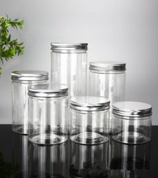30 40 50 60 80ml Plastic Jars Transparent PET Storage Cans Boxes Round Bottle with PlasticAluminum Lids Food Canisters1441250