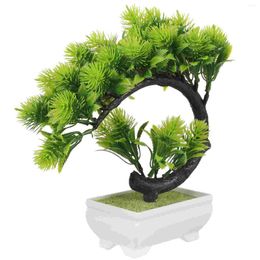 Decorative Flowers Bonsai Tree Decoration Fake Model Potted Plant Artificial Plastic Simulation