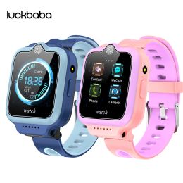 Android 8.1 Smart 4G GPS WI-FI Tracker Locate Kids Student Remote Camera Monitor Smartwatch Sim Card Video SOS Call Phone Watch Wristwatch for Boys Girls