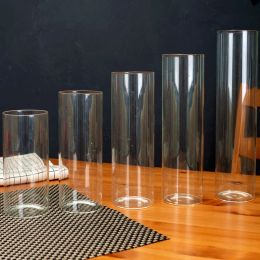 Clear Glass Cylinder Vases Table Flowers Vase for Wedding Decorations and Formal Dinners wedding table Centrepieces