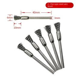 Scrap Welding Metal Surface Pretreatment Grinding for Heating Coil Wire Steel Wire Brushes Polishing 37mm Wheel Brush Tools