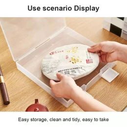 Transparent Desktop File Sorting Box Clean Storage Box Home Storage Storage Case Good Stability Desktop Organiser Tidy