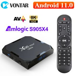 Box X96Max Plus Ultra TV Box Android 11 Amlogic S905X4 4G 64GB Support 8K video Wifi BT Youtube Media Player 4GB 32GB Set top box