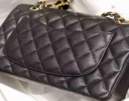 2024 Designer Bags Caviar Genuine Leather Ladies Handbags Cowhide Wallets Messenger Bags Qui Stitched Flap1147914