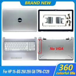 Cases NEW For HP 15BS 15RA 15BW 15RB 250 255 G6 Laptop LCD Back Cover/Front Bezel/Hinges/Palmrest/Bottom Case 924892001 Silver