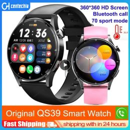 Watches 1/2PCS 2023 Lige Watch For Men Smart Watch AMOLED Screen Body Temperature Detection Ai Smart Voice Smartwatch Bluetooth Call