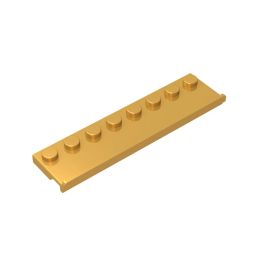 Gobricks GDS-747 PLATE 2X8 W/GLIDING GROOVE compatible with lego 30586 children's DIY Educational Building Blocks Technical