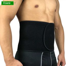 Slimming Belt Tcare Waist Trimmer Belt Neoprene Abdominal Trainer Back Support Sweat Enhancer Adjustable Belt Slimmer Body Shaper 240409