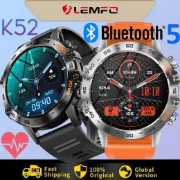 Watches LEMFO Smart Watch Men Smartwatch 2023 K52 Smart Watches Men Women 100 Sports Modes Bluetooth Call Health Monitor 400mah 1.39Inch