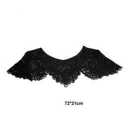 Black Lace Fabric Embroidery Applique Neckline Lace Collar Double Side DIY Clothing Accessory Craft Sewing Supplies BW075