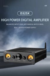 TPA3255 Bluetooth Power Amplifier VU Metre Amplifier 2.0 Stereo Hi-Fi Amplifier APTX-LL Speaker Home Audio Amplifier 300Wx2