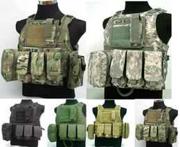 Hunting Jackets combat vests 5 Colour for chooes US Marine Assault Plate Carrier Vest Digital ACU Camo Tactical Vest7324302