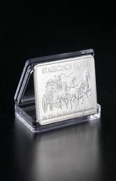 10pcs Non Magnetic Craft Northwest Territorial Mint 999 Fine Stage Silver Divisible Bar Coin Metal Crafts Gifts 1OZ4903356