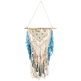 Chair Covers Wall Hanging Macrame Curtain Bohemian Hand Woven Tapestry Perfect Door For Bedroom Decoration 45 X 75cm