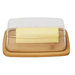 Plates Rectangular Cheese Storage Case Butter Keep Fresh Box With Lid Dish Multipurpose Home Kitchen Container Organiser