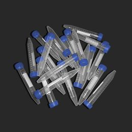 100pcs/bag 15ml Screw Cap Cone Bottom Centrifuge Tube Free-standing Sample Vial Container Laboratory Supplies