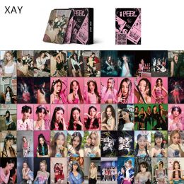 Kpop 55 Pcs/set GIDLE I FEEL Concert Anniversary Card Album LOMO (G)I-DLE Girls Burn Photo Card Song Yuqi Postcard Fan Gift