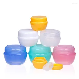 Storage Bottles 5g 10g 20g 30g Cosmetic Jar Pot Empty Face Cream Lotion Sample Plastic Makeup Containers White Pink Blue