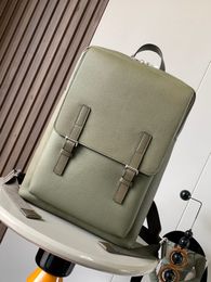 Soft grain leather high aesthetic backpack