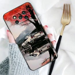 Phone Case For Xiaomi Poco X5 X4 X3 M5 M4 M3 F5 F4 F3 GT Pro NFC 5G 4G Black Shark 5 Mix 4 Case Funda Shell New Sports Car View