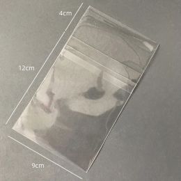 50PCS Reusable Plastic Bags Clear Dust-proof Resealable Protective Outer Sleeves For Cassette Tape Jewelry Packaging Pouch