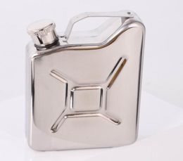 100pcs Practical 5 oz Jerrycan Oil Liquor Hip Flask Wine Pot Glasses Stainless Steel Jerrican Fuel Petrol Gasoline Can8463761