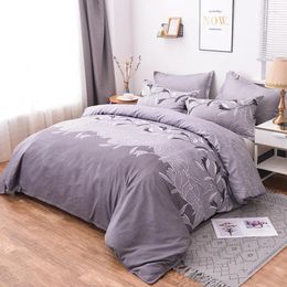 Bedding Sets Jivetulu Classic Solid Colour Set 6 Size Bed Cover 150 Duvet Without Sheet Home