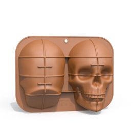 Hot Large Realistic Silicone Skull Cake Mould DIY Baking Cake Mould for Halloween Gifts Cake Tools Bakeware Kitchen,Dining Bar Re