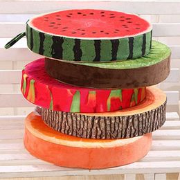 1PC Comfortable Seat Pads Funny Fruit Sofa Pillow Kindergarten Office Garden Dining Outdoor Round Chair Cushions Plush Toy